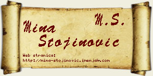 Mina Stojinović vizit kartica
